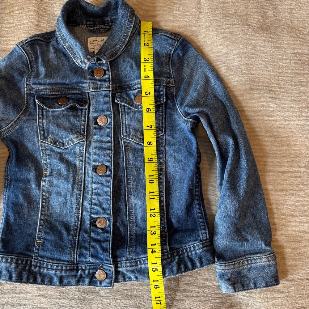 J.Crew Crewcuts Kids Denim Jean Jacket Size 6/7 Girls Classic - Picture 11 of 11